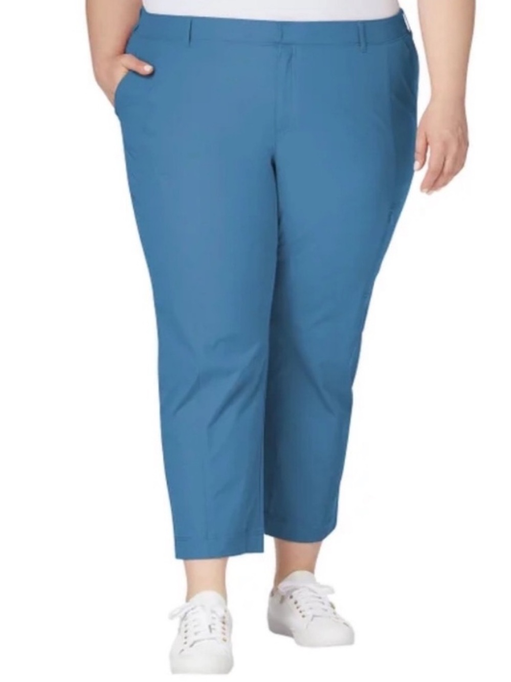 ☀️NWT Kirkland Signature Travel Pant with Utility Pocket Blue Size 16